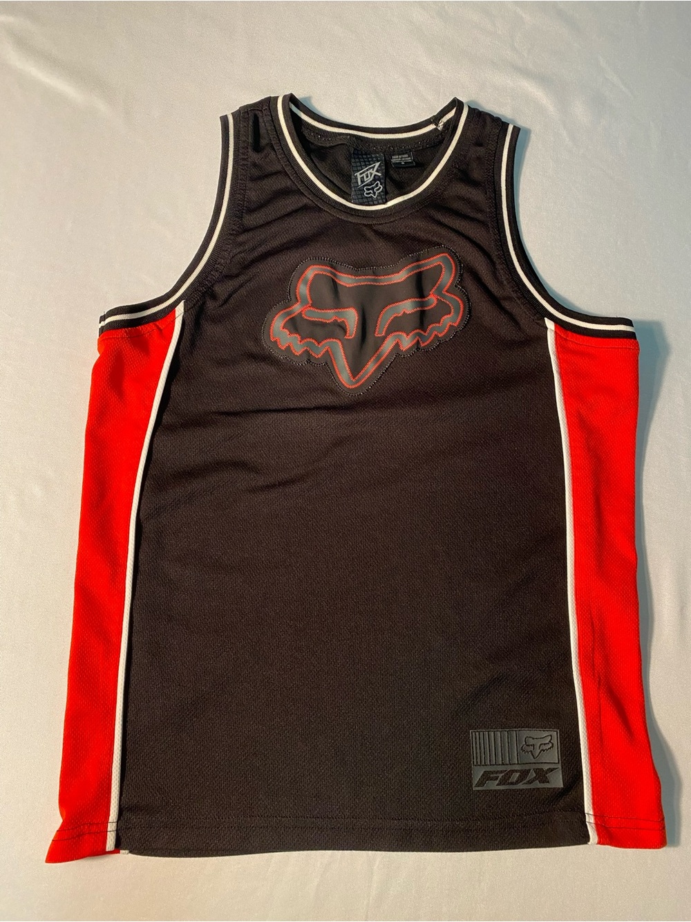 FOX Men’s Black & Red Sleeveless Athletic Tank